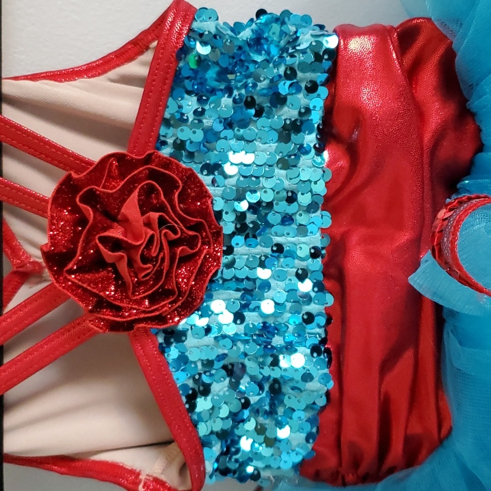 Weissman Red and Blue Kids Dance Costume - Picture 4 of 12